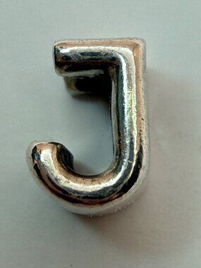 Pandora 797464 Letter J Alphabet Sterling Silver Initial Charm S925 ALE